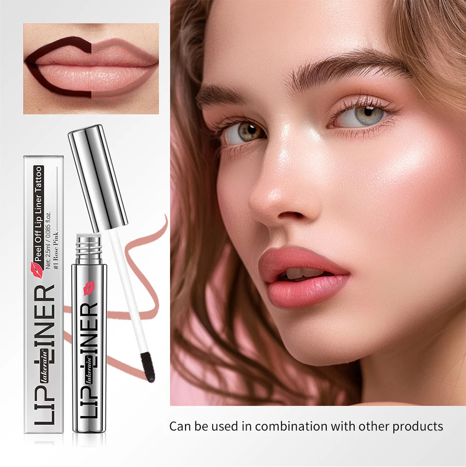 Peel-Off Lip Liner – Waterproof & Matte