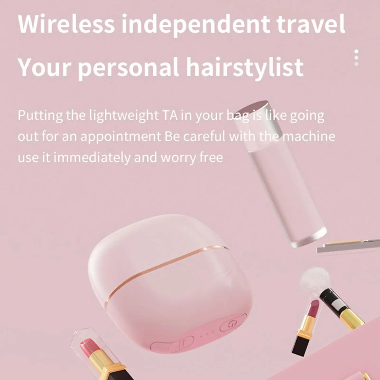 Hair Straightener Brush Portable