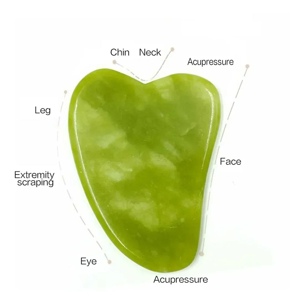Jade Roller & Gua Sha – Natural Stone Face Massager