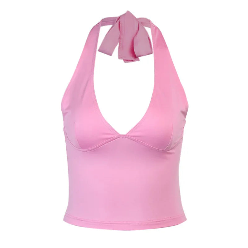 Women's Camisole – V-Neck Backless Slim Fit Sexy