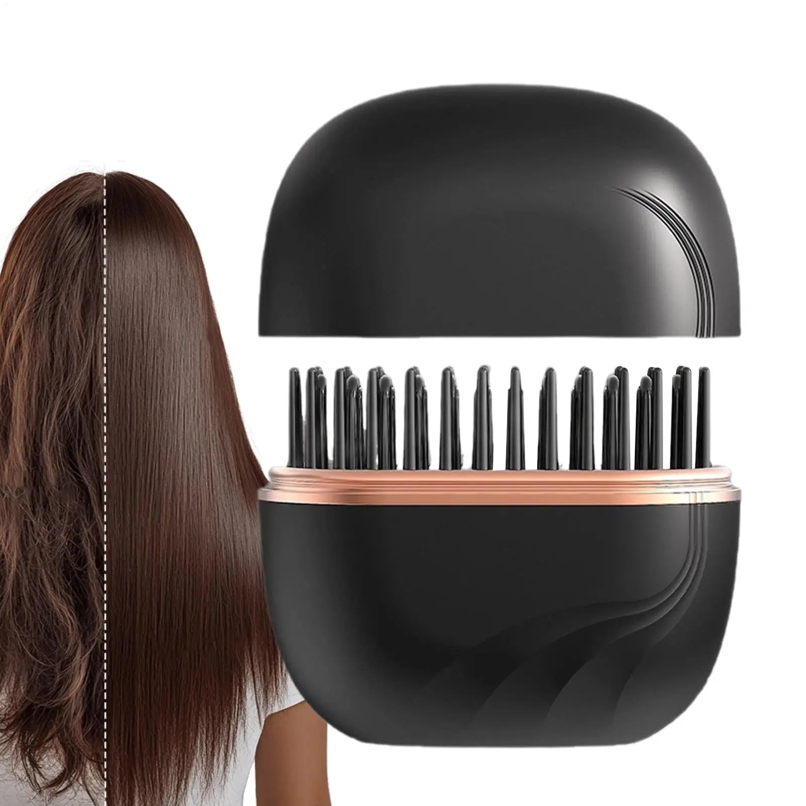 Hair Straightener Brush Portable