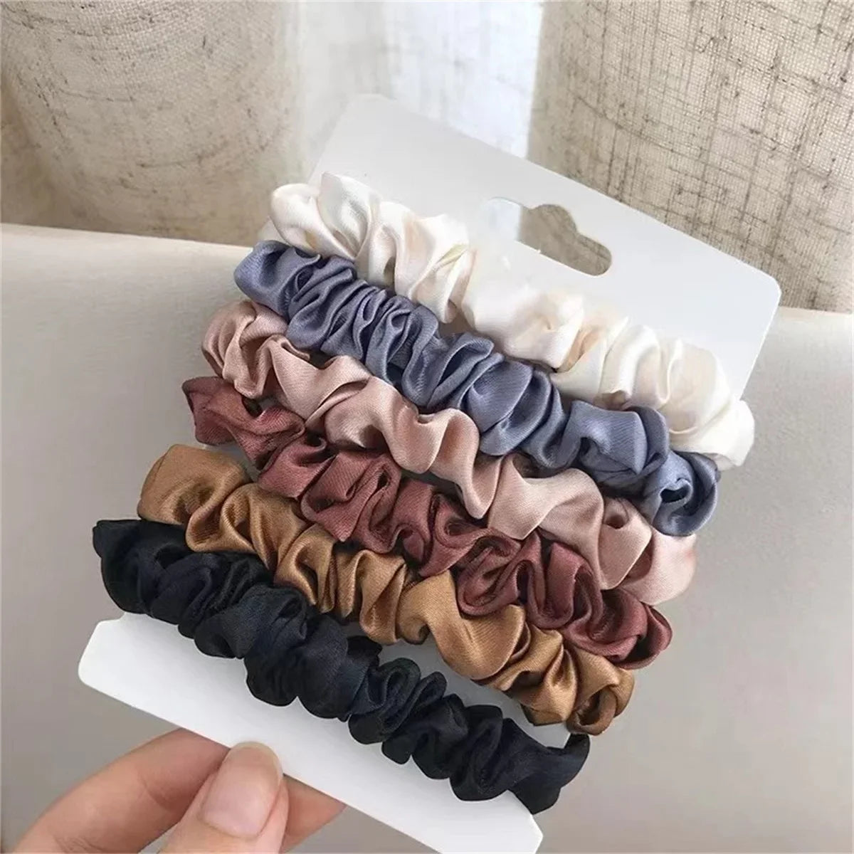 6pcs Satin Hair Scrunchies for Women – Softer Than Silk